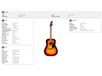 Fender CA STD Redondo CE BPG 3TS Fender CA STD Redondo CE BPG 3TS